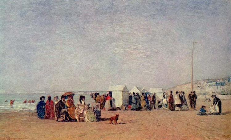 Eugene Boudin Strand von Trouville